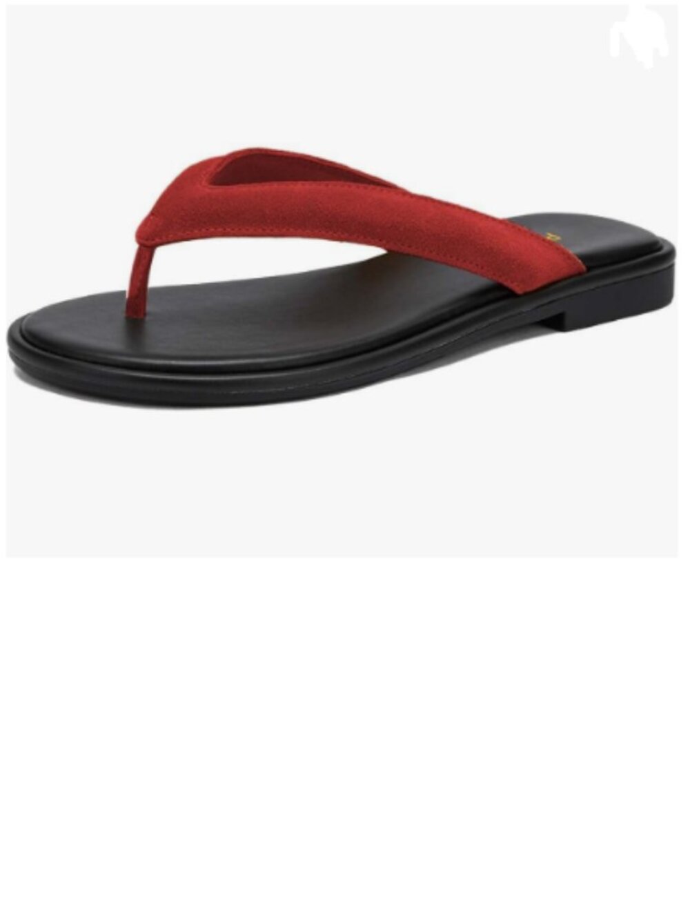 Pazzion Red Round Open Toe Thong Sandals Slip On Flip Flops Slippers Beach Shoes